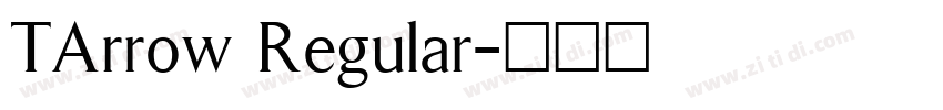 TArrow Regular字体转换